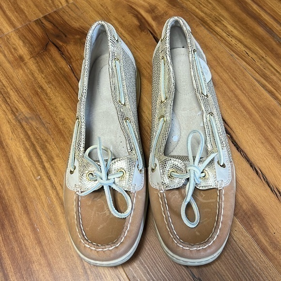 Women’s Sperry gold shimmer size 8.5 - Picture 1 of 6